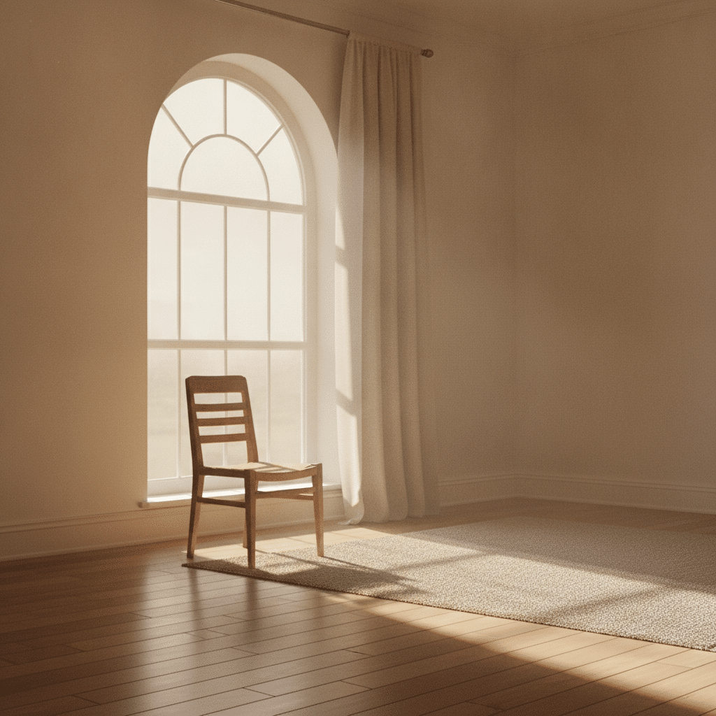 Quiet room with a chair by a sunlit window, a space to weigh A Course in Miracles for yourself
